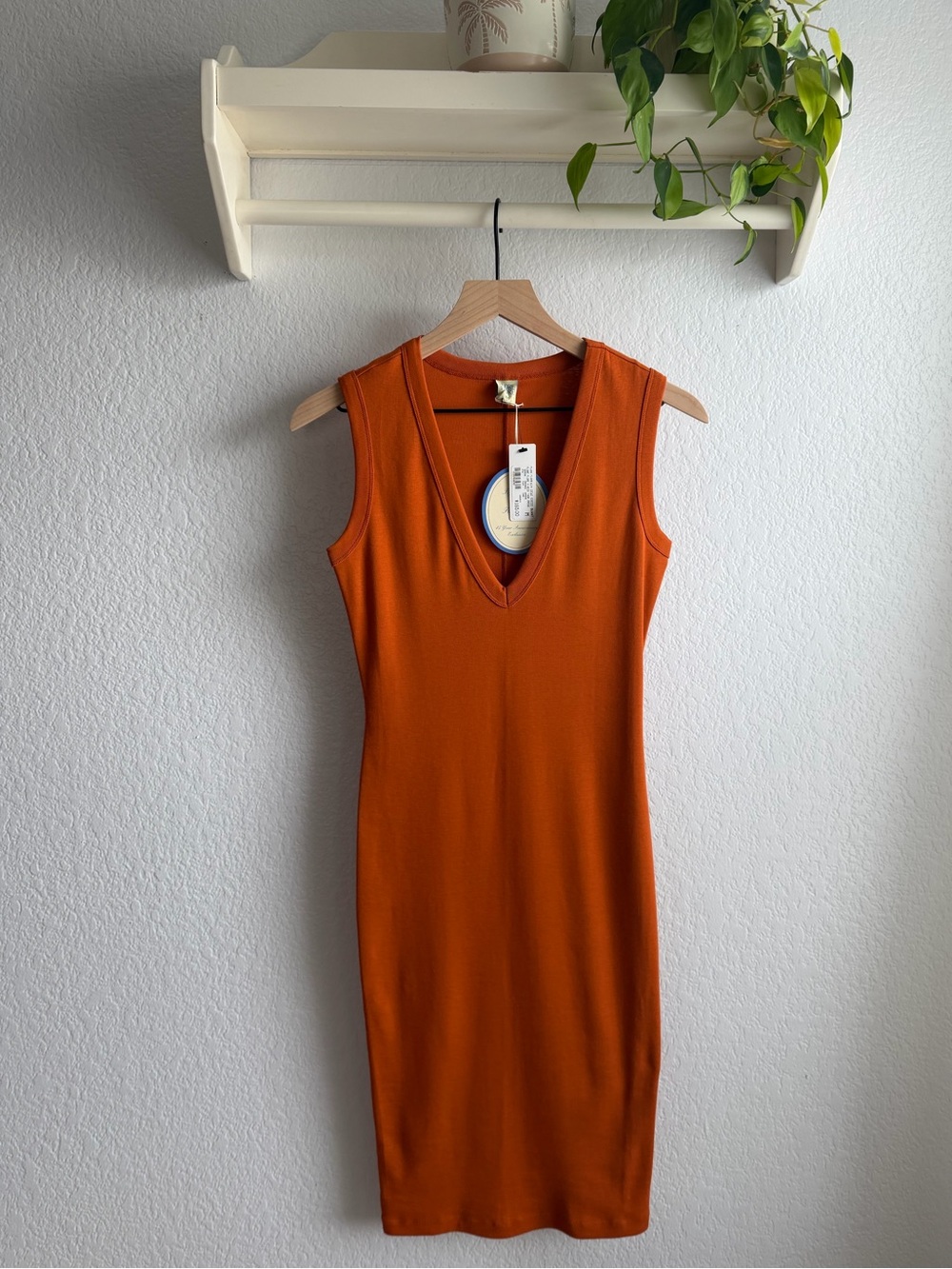 NWT Flore Flore Dewi Dress, Burnt Orange, M, ByGeorge 45th Anniversary Exclusive
